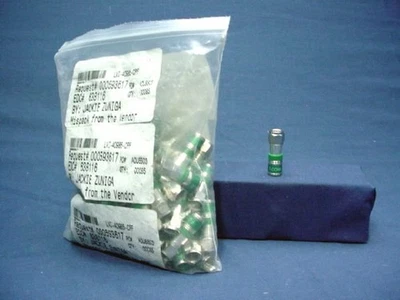 100 Green Leviton Compression F-Type Connectors Coax Cable Universal 40985-CPF - Image 1 of 4