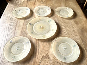 Platos laterales de té de postre retro vintage años 50 60 x 5 + plato de pan fiesta en casa - Imagen 1 de 8