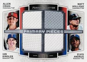 2012 Museum Coll Quad #PPFQR-CHKA Craig / Kinsler / Andrus / Holliday #03/99 - Picture 1 of 1
