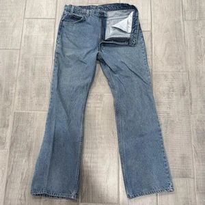 Jean bootcut vintage LEVIS 517 orange onglet taille 36x32 (33x31) délavé porté ranch - Photo 1/11