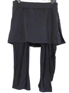 Novara Cycling Skirt Around 3/4 Leggings L Padded Black Pocket Modest Bike - Picture 1 of 5