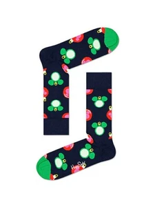 HAPPY SOCKS Mens Navy Graphic Novelty Crew Socks 10-13 - Picture 1 of 3