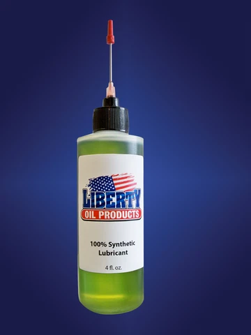 The Absolute Best 100% Synthetic Oil for lubricating antique clocks-4oz Bottle Cover