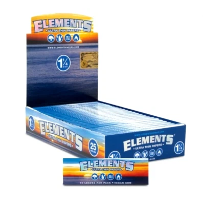 Elements Papeles Ultra Delgados 25 Libros 1/1/4 CAJA COMPLETA 1250ct Foto 1 de 4