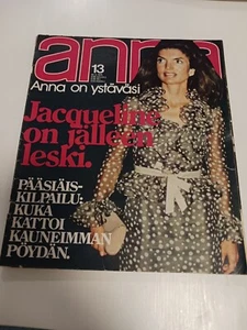 Jackie Kennedy 1975 Finnish Finland Magazine Onassis Frank Sinatra Pink Panther - Picture 1 of 8