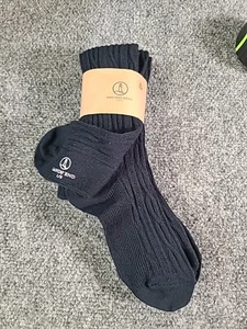 NWT 3 Pair Lands End Girls Large ( Size 1-4) Navy Blue Knee High Socks - Picture 1 of 6