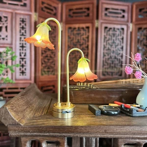 1/12 Scale Dollhouse Miniatures Accessorie Floor Lamp Double-headed Lights Metal - Picture 1 of 3