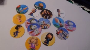 Pre Cut One Inch Bottle Cap Image SNOOPY PEANUTS CHARLIE BROWN Free Shipping - Picture 1 of 1