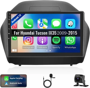 For Hyundai IX35 2009-2015 Android 13 Carplay Car Stereo Radio RDS NAVI GPS WIFI - Picture 1 of 12