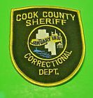 COOK COUNTY ILLINOIS CORRECTIONAL DEPT.  4 1/4"  POLICE PATCH  FREE SHIPPING!!!