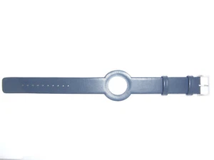 Correa de reloj de cuero azul oscuro original Issey Miyake "Twelve", "Twelve365" - Imagen 1 de 3