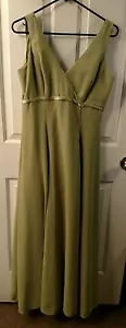 COUTURE COLLECTION BY BILL PRESCE SALBEI SATIN KLEID - LQQK! - Bild 1 von 6