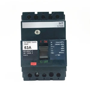 Disyuntor de caja moldeada 3P 63A 400V para Siemens 3VT8063-1AA03-0AA0 - Imagen 1 de 3