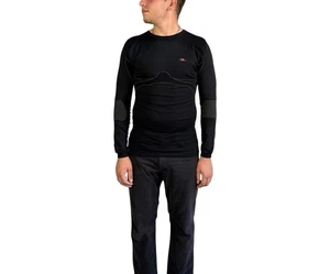 X-Bionic Men's Compression Base Layer Thermo Pullover Long Sleeve Black Sz L/XL - Picture 1 of 12