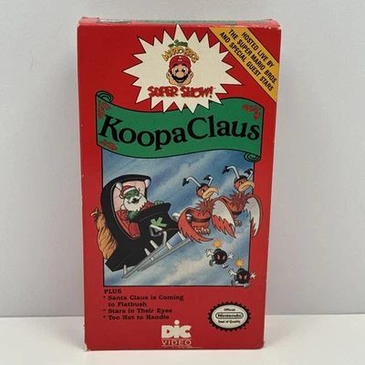 Super Mario Bros Super Show KOOPA CLAUS Christmas VHS 1989 Nintendo DIC Video — 第 1/4 张图片