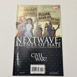 Marvel Comic NextWave Agents of HATE Civil War? #11 Feb 2007 - Picture 1 of 3