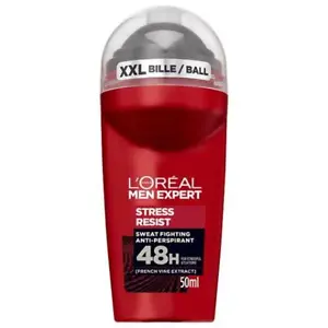 L'Oreal Men Expert Anti-Perspirant Roll-On Stress Resist 50ml (6 PACKS) - Picture 1 of 1