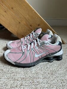 Used Women's Nike Shox Turbo OZ Trainers/Shoes Pink/White UK Sz. 7.5