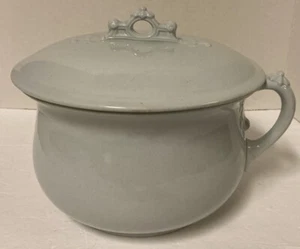 Antique 1852-1882 JW Pankhurst & Co Hanley, England Chamber Pot & Lid - Picture 1 of 10