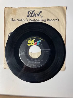 Lawrence Welk You Gave Me Wings / A-One A-Two Cha Cha 7 дюймов 45 об/мин винил 1961 очень хорошее состояние - Изображение 1 из 2