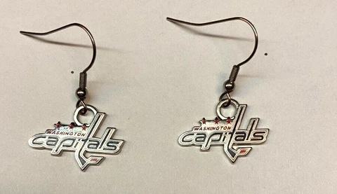 Washington Capitals NHL Dangle Earrings /   Hershey Bears AHL Cover