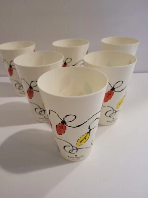 Conjunto de 6 xícaras de Natal de plástico Kate Spade Nova York - Imagem 1 de 4