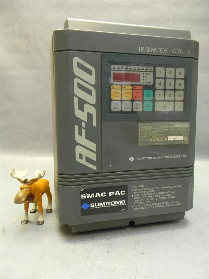 Sumitomo AF502-3A7-J AC Inverter 5 HP 230VAC AF5023A7J - Image 1 of 4