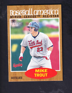 2011 Topps Heritage Minors #239 Mike Trout SP RC