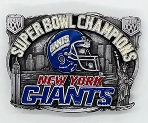 1991 New York Giants Super Bowl Championship Belt Buckle - Picture 1 of 5