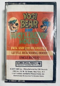 Yogi Bear Huckleberry Hound Cassette Tape Hanna Barbera Jack Beanstalk Ridin NOS - Picture 1 of 6