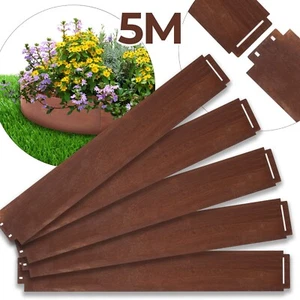 Rasenkante AluZink 15x1M,5M Edelstahl Beetumrandung Pflanzen Mähkant, Rost-Stahl - Bild 1 von 24