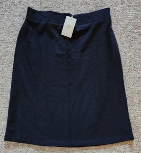 Downeast Basics black elastic waist skirt size Large modest - Picture 1 of 3