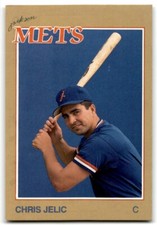 1988 Grand Slam Baseball Card Chris Jelic a Jackson Mets #8