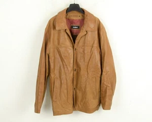 Strellson Hombre GB 44 US Lana Forro Chaqueta de Cuero Lluvia Gabardina Eu 54 XL - Imagen 1 de 5