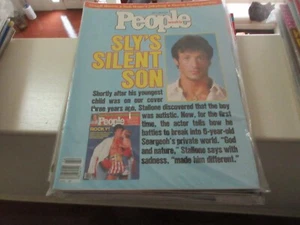 Sly's Silent Son , Stallone , People Magazine ,June 3 , 1985 - Picture 1 of 1