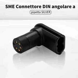 Hifi 90 degree right angled SME connector vinyl LP phono DIN 5 Pins Poles Female - Picture 1 of 12