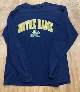 NOTRE DAME FIGHTING IRISH LONG SLEEVE Elite Fan Shirt. Size Large L - Picture 1 of 4
