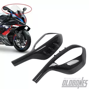100% Carbon Fiber Mirror Covers For BMW S1000RR S1000R M1000RR - Gloss - Bild 1 von 14