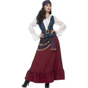 Smiffys Deluxe Pirate Buccaneer Beauty Costume, Purple (Size X1) - Picture 1 of 1
