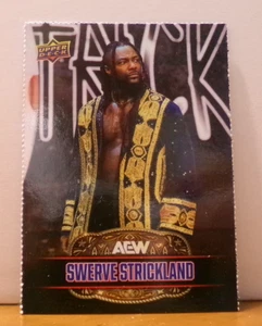 RARO CORTE UD PROMO ALL ELITE WRESTLING AEW TODO EN TEXAS TARJETA SWERVE STRICKLAND - Imagen 1 de 2