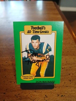1974 Topps Autographed No COA Don Maynard In Excellent Condition HOF. - Image 1 of 4