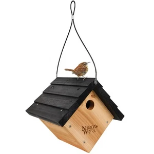 Nature's Way Bird Products CWH1 Cedar Wren House, 8" x 8.875" x 8.125", stand... - Picture 1 of 6
