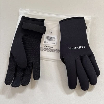 XUKER Guantes de Agua, 3mm Neopreno Cinco Dedos Cálidos Traje de Neopreno Guantes para Buceo - XL Foto 1 de 4