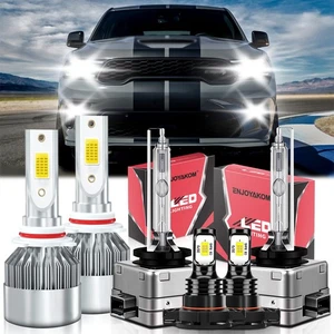 For Dodge Durango 2011-2013 LED Headlight High+Low + Fog Light Bulbs HID 6000K - Picture 1 of 13