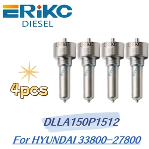 4PC DLLA150P1512 0433171933 Diesel Fuel Injector Nozzle for HYUNDAI 33800-27800 - Picture 1 of 7