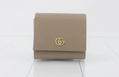 Cartera Gucci GG Marmont en cuero beige avena con caja y bolsa para el polvo Foto 1 de 4