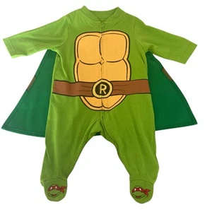Nickelodeon Teenage Mutant Ninja Turtles Schlafanzug Größe Baby 3 Monate Reißverschluss - Bild 1 von 13