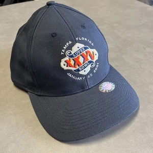 Vintage Super Bowl XXXV Hat Baseball Cap Baltimore Ravens Florida Y2Ks NFL Blue - Picture 1 of 8