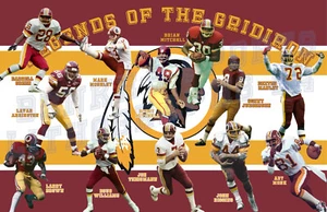 Washington Redskins Lithographiedruck von Legends of the Gridiron - Bild 1 von 1