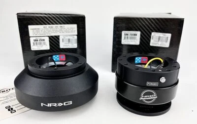 NRG Steering Wheel Hub + Quick Release 200BK for BMW E30 M3 318 325e E28 528e M5 - Image 1 of 4